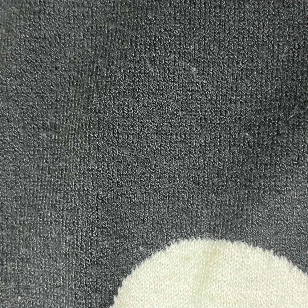 T Tahari Black Polka Dot Sweater Size L White Dot Knit Chic Parisian Minimalist